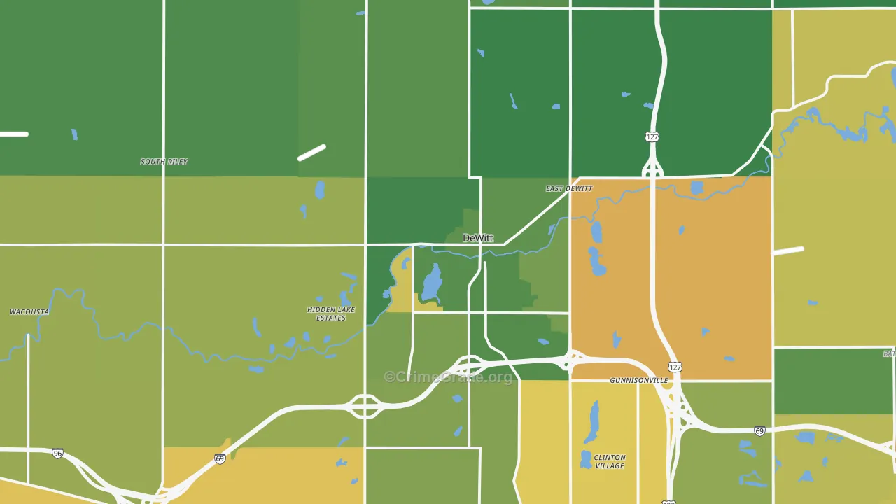 48820, MI Map of Theft Rates