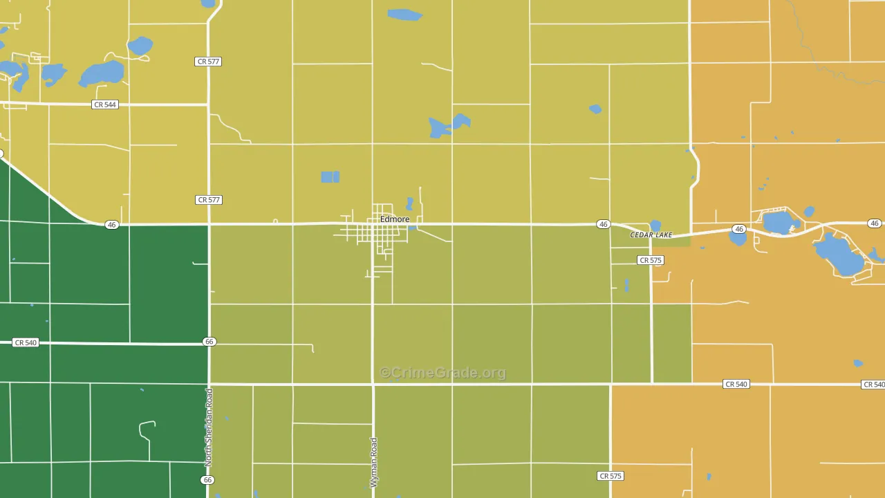 48829, MI Map of Theft Rates