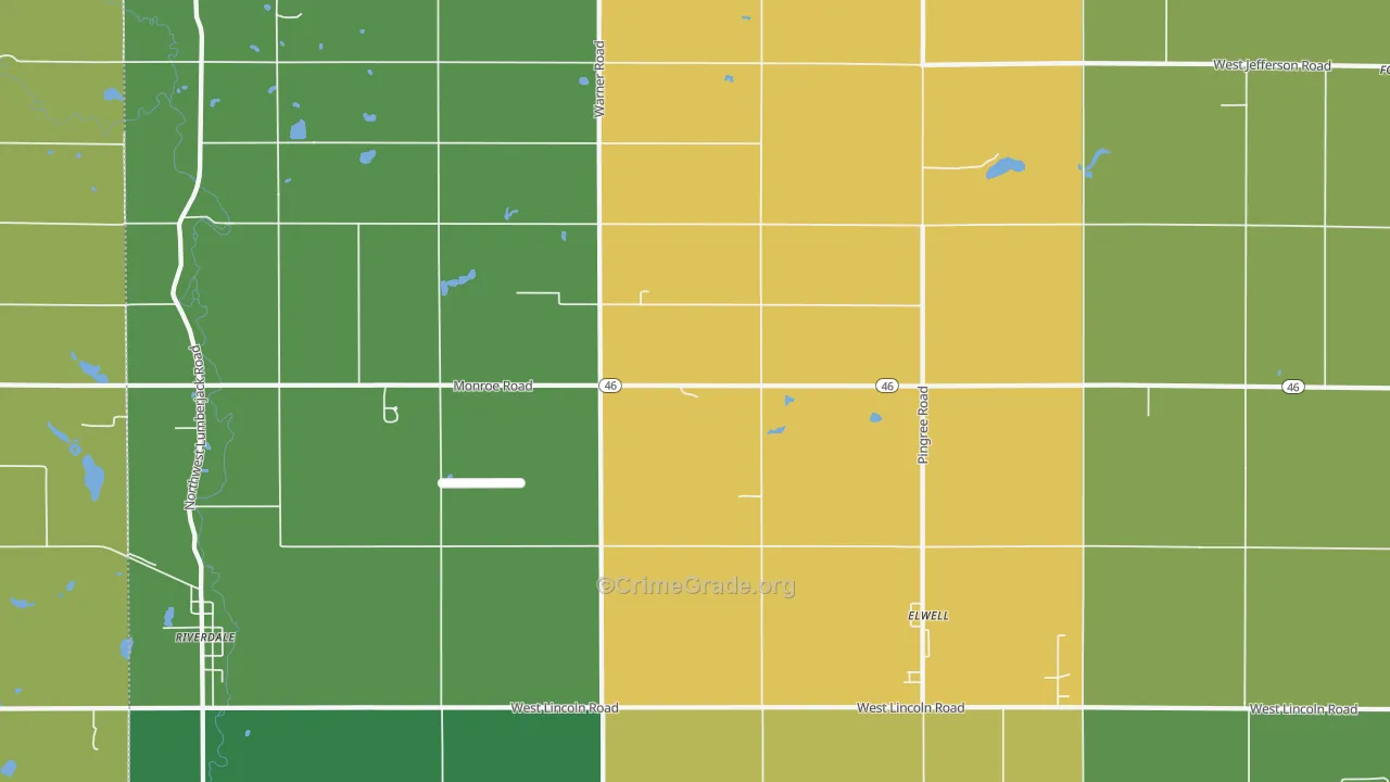 48832, MI Map of Theft Rates