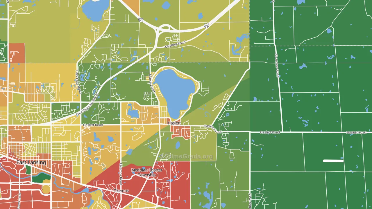48840, MI Map of Theft Rates