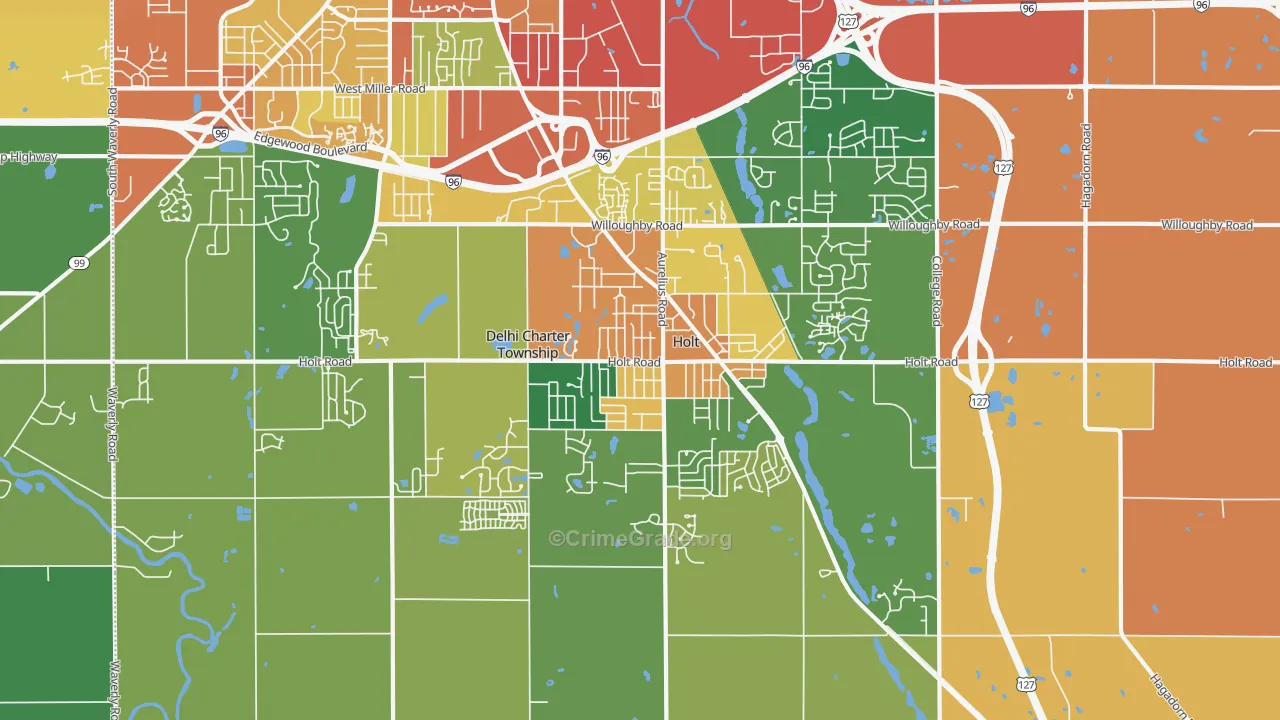 48842, MI Map of Theft Rates
