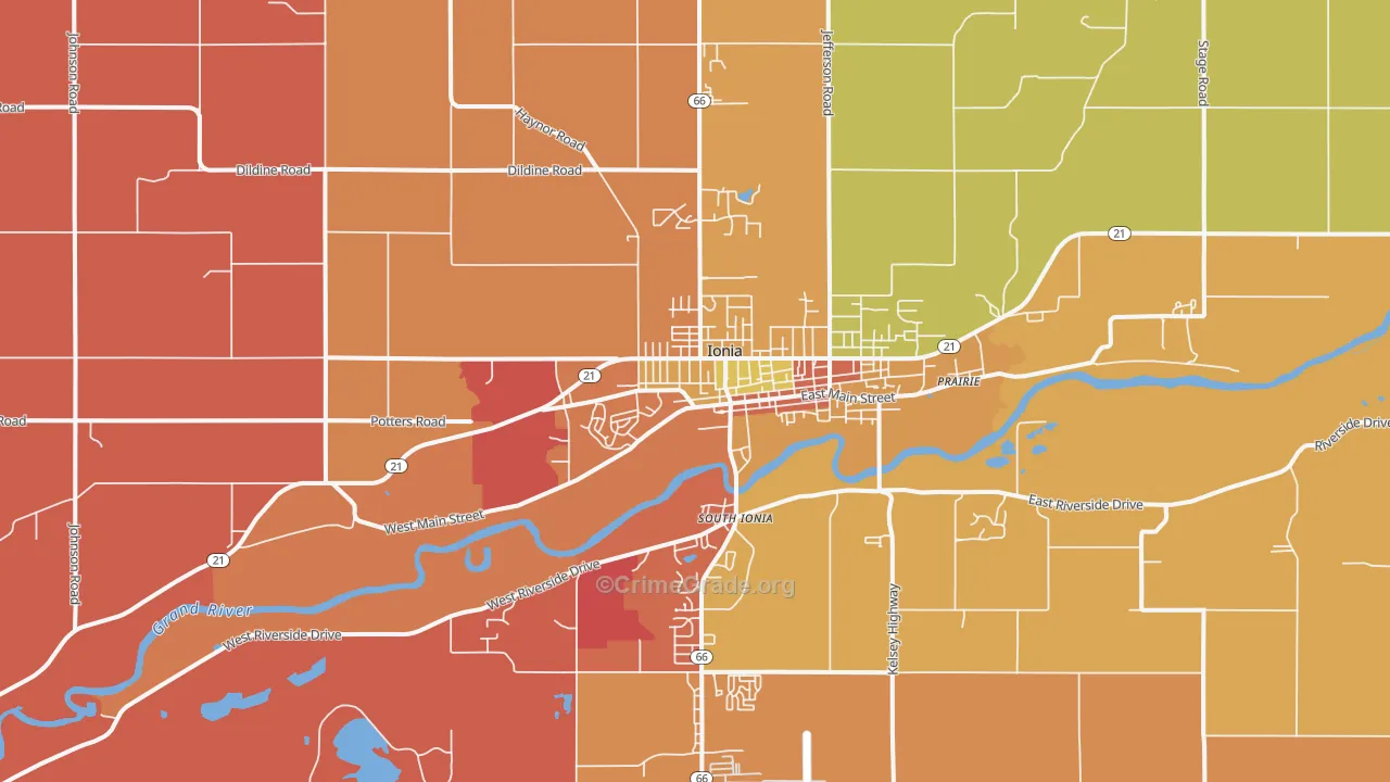 48846, MI Map of Theft Rates