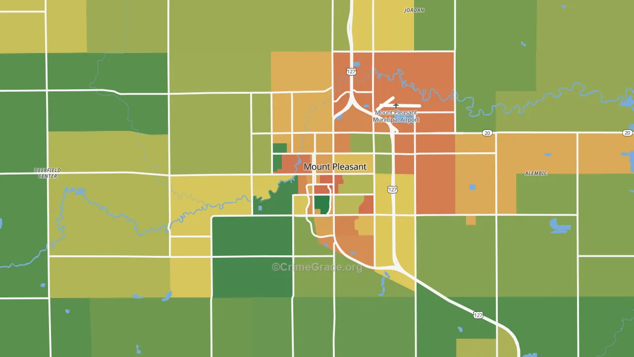 48858, MI Map of Theft Rates