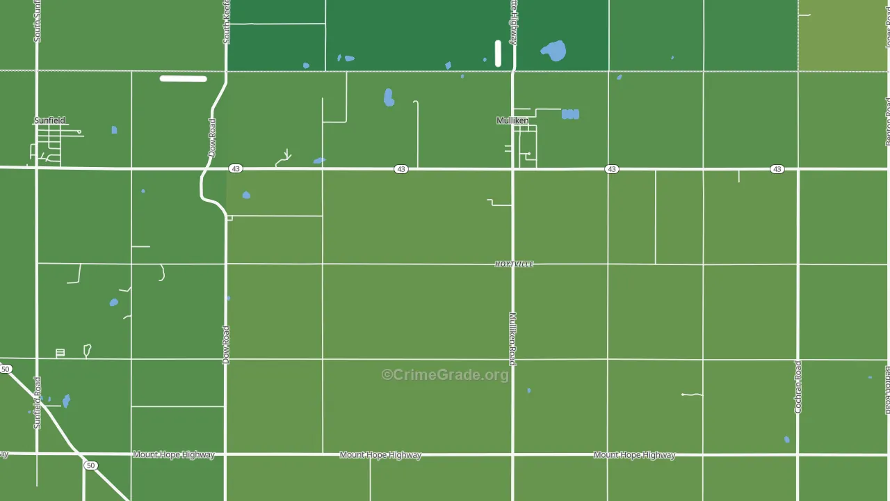 48861, MI Map of Theft Rates
