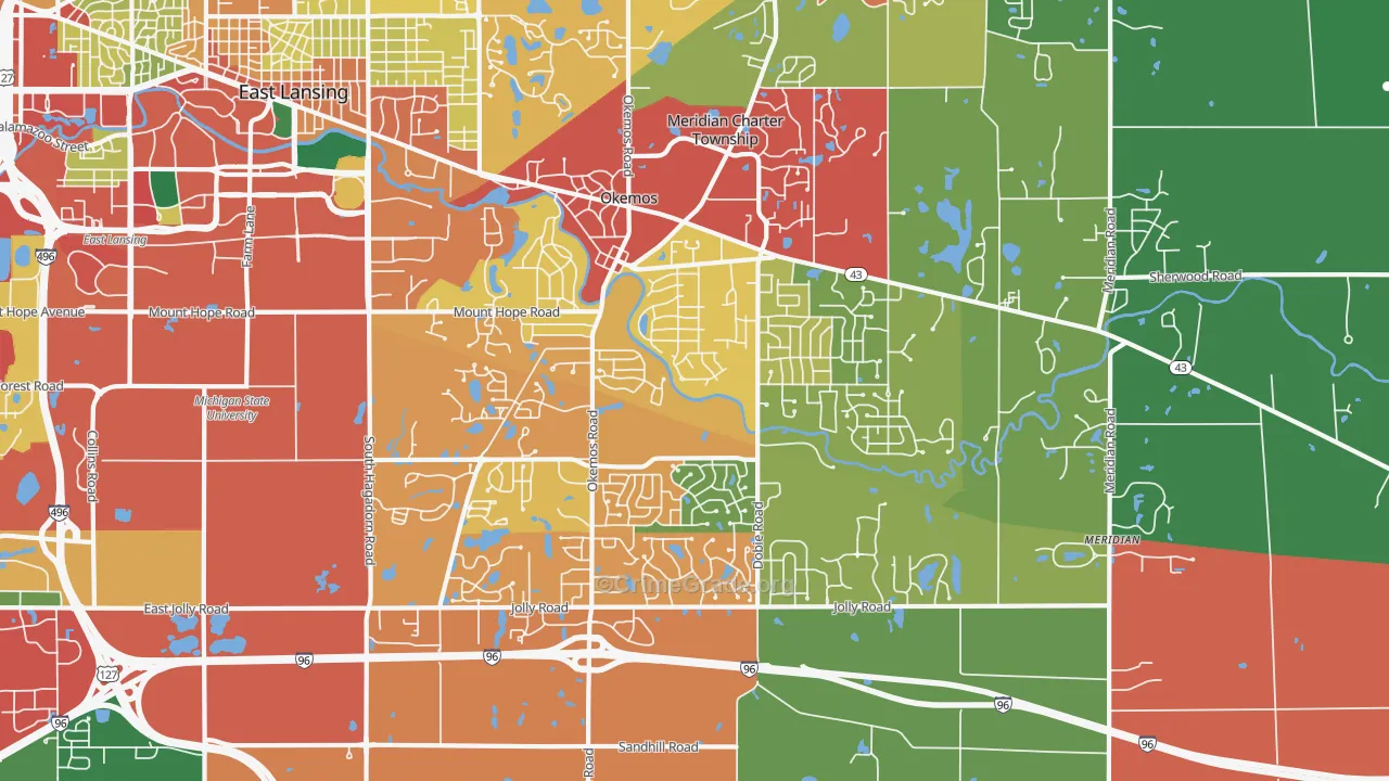 48864, MI Map of Theft Rates