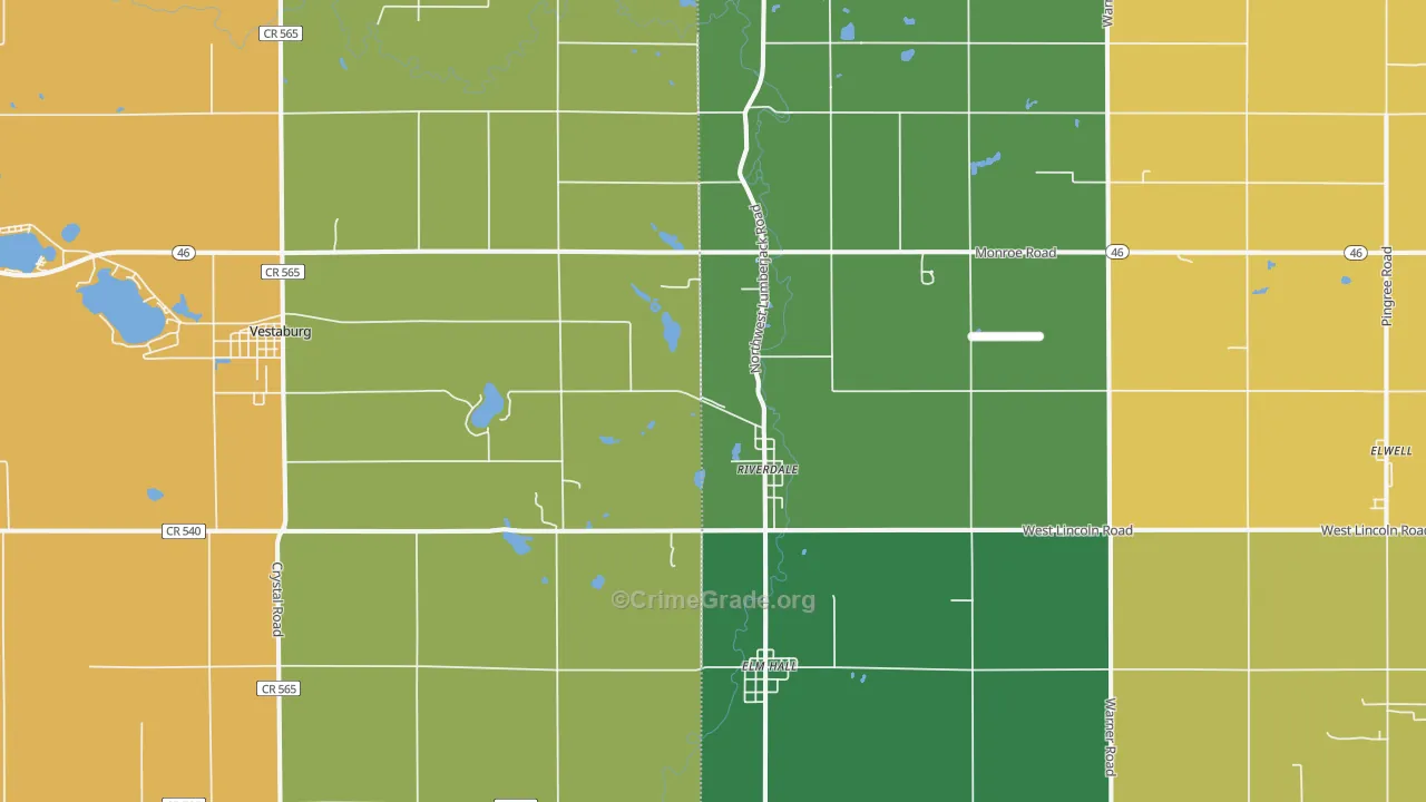 48877, MI Map of Theft Rates