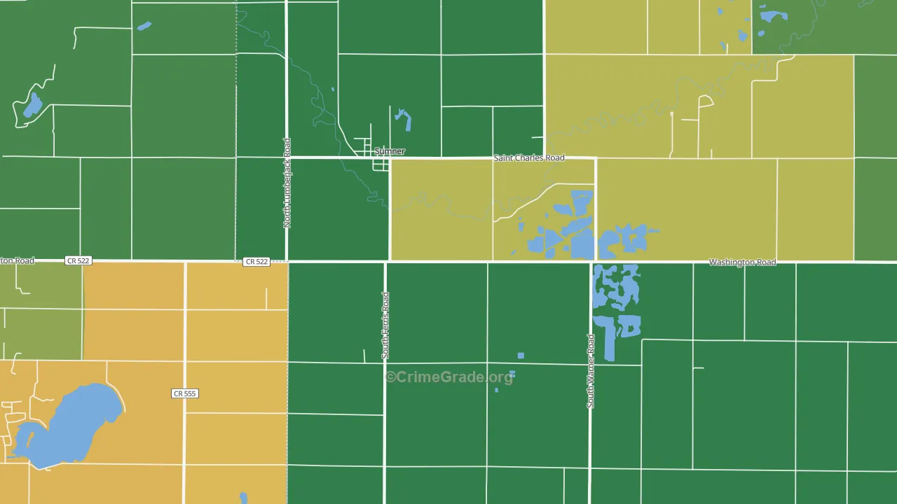 48889, MI Map of Theft Rates