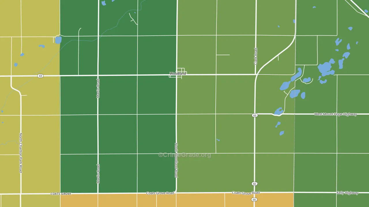 48897, MI Map of Theft Rates