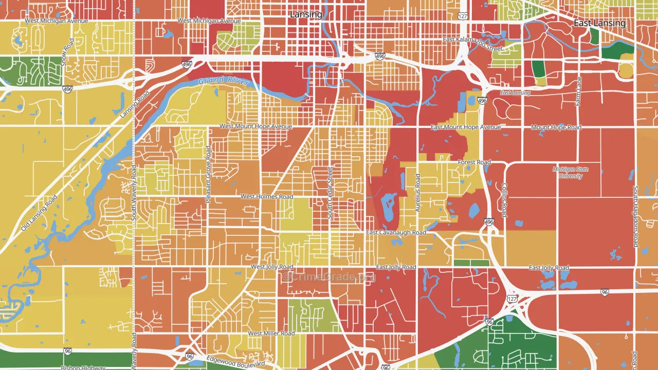 48910, MI Map of Theft Rates