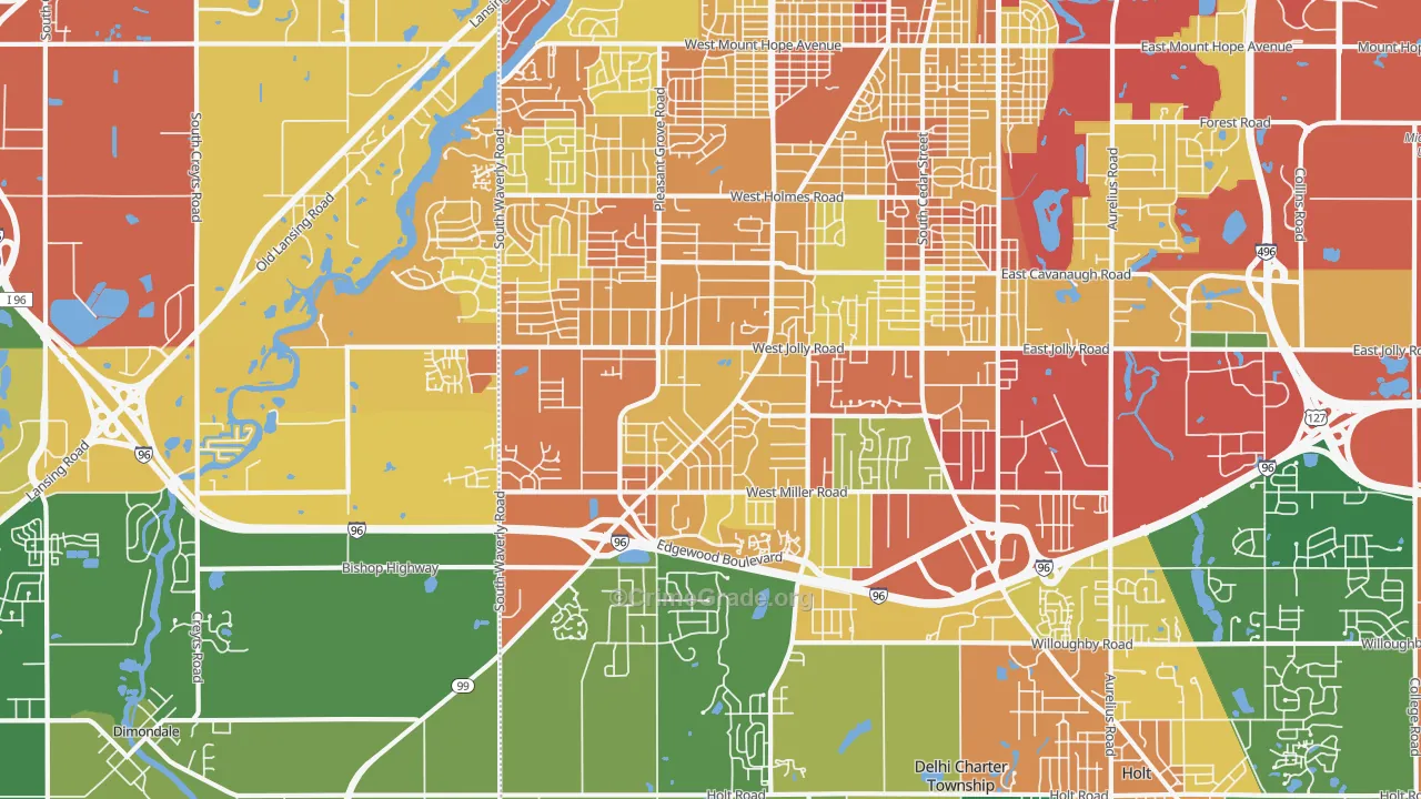 48911, MI Map of Theft Rates