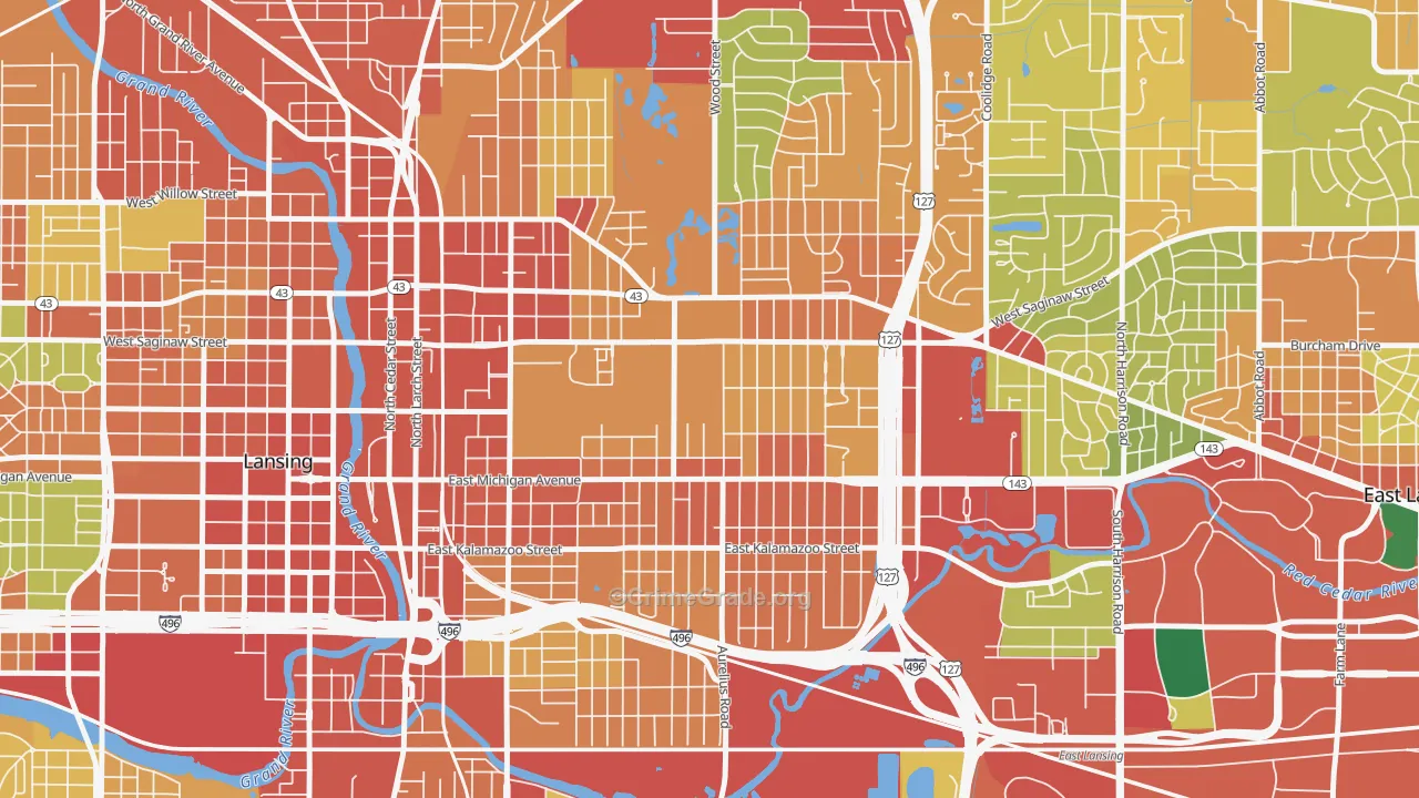 48912, MI Map of Theft Rates