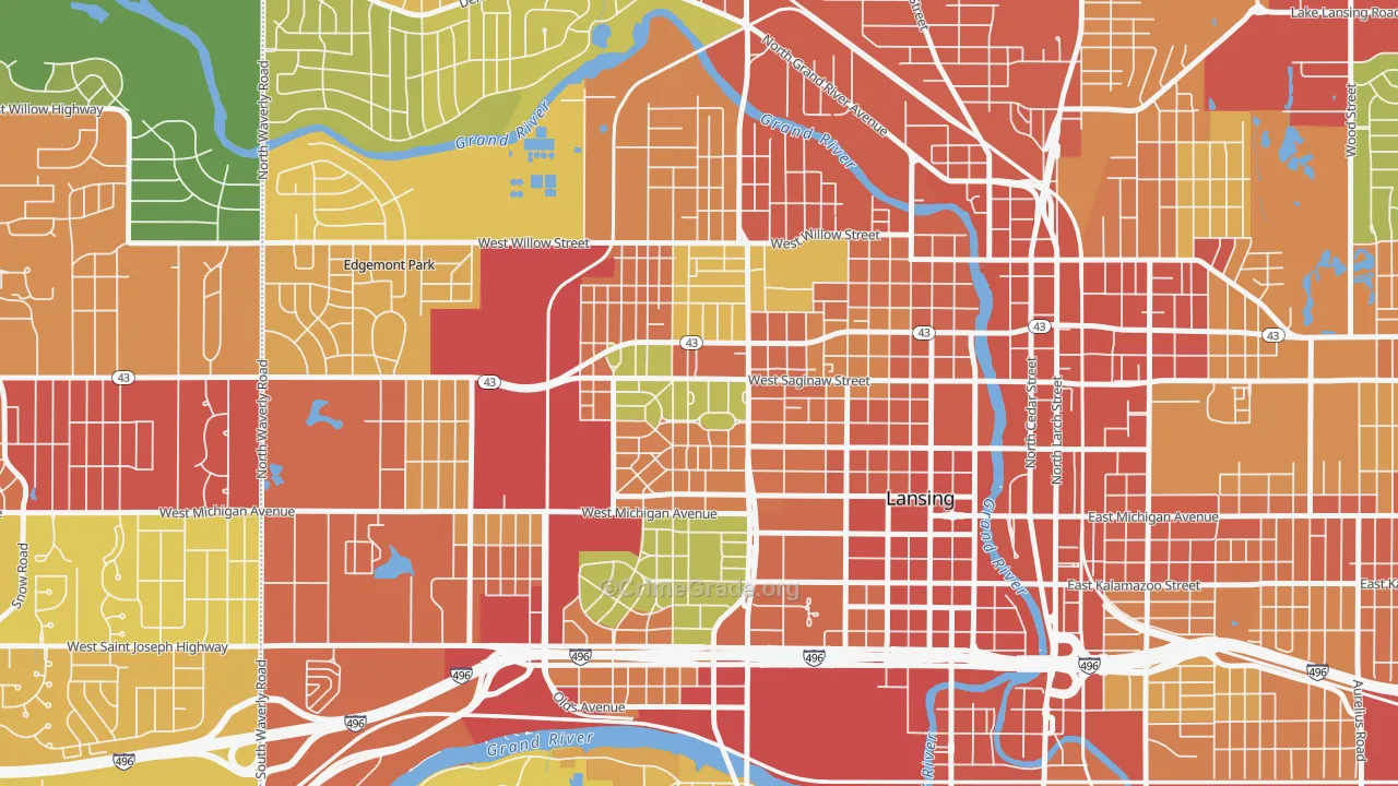 48915, MI Map of Theft Rates