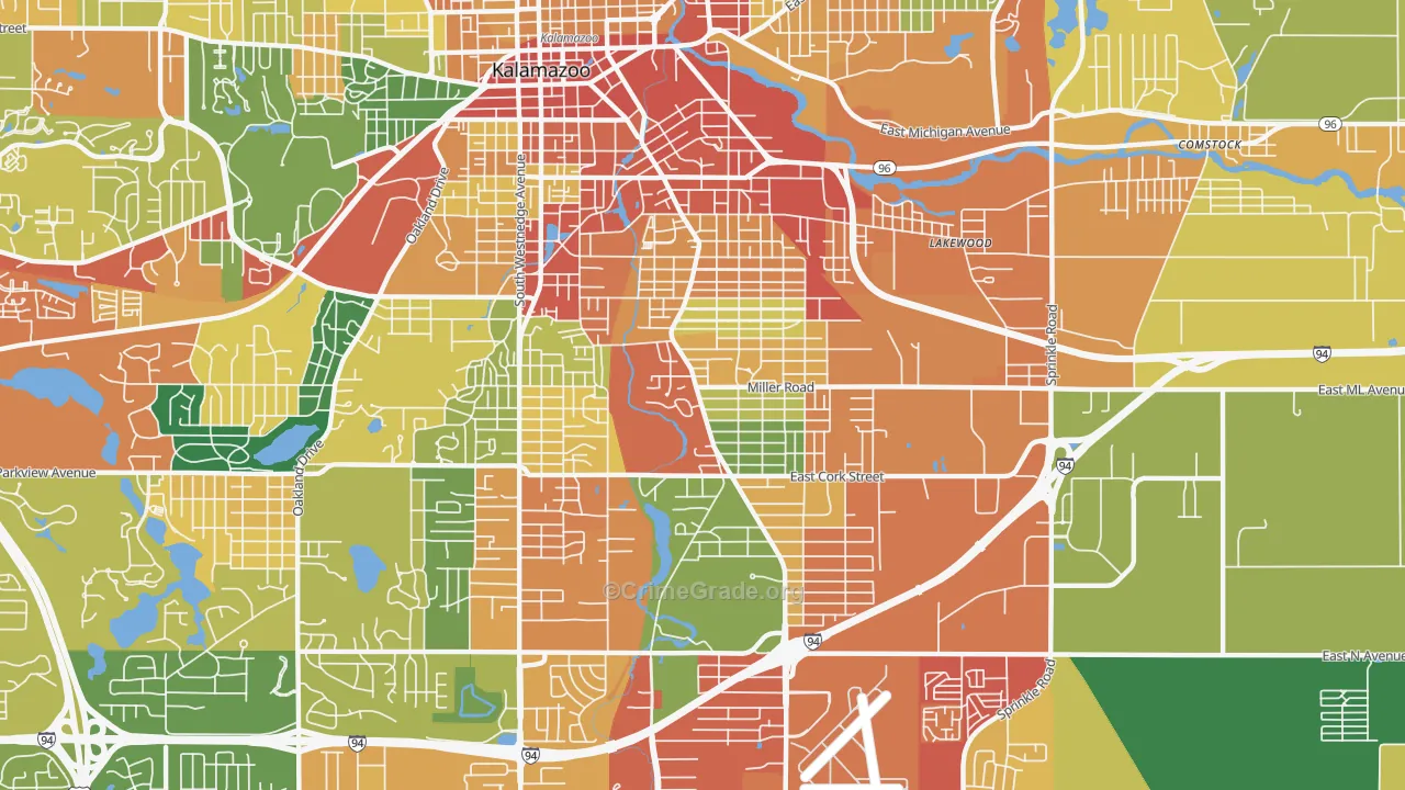 49001, MI Map of Theft Rates