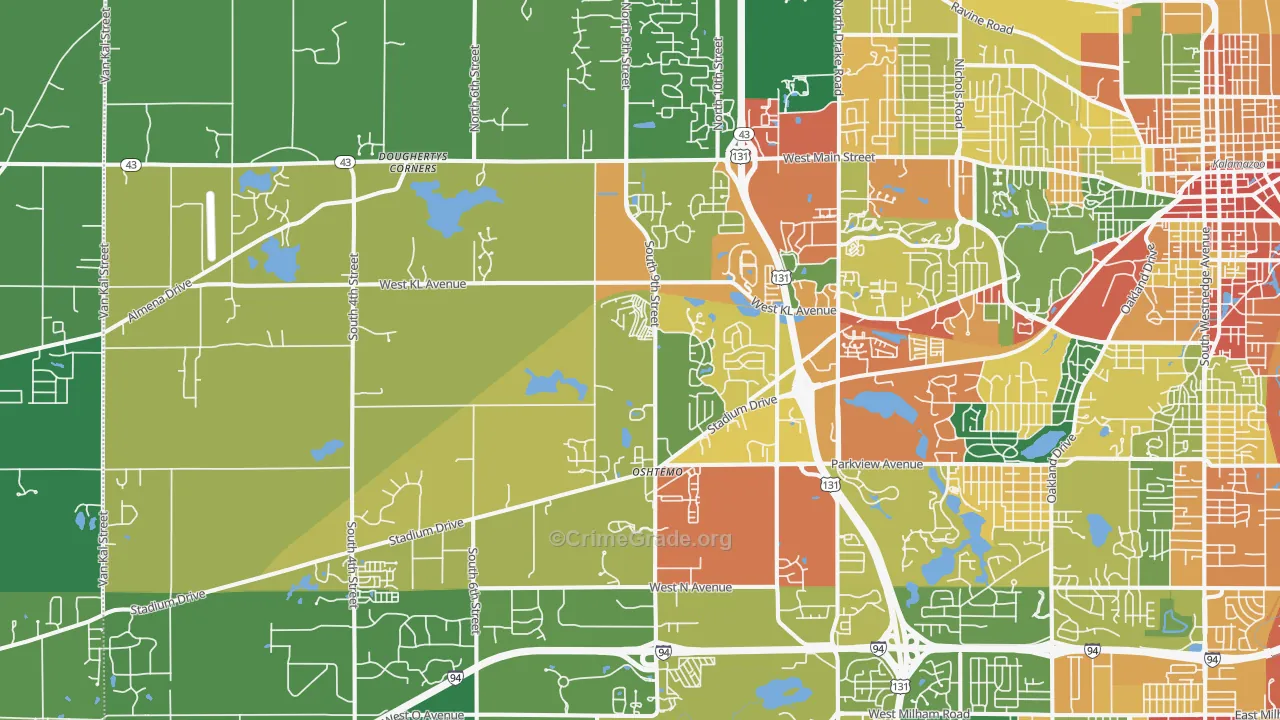 49009, MI Map of Theft Rates
