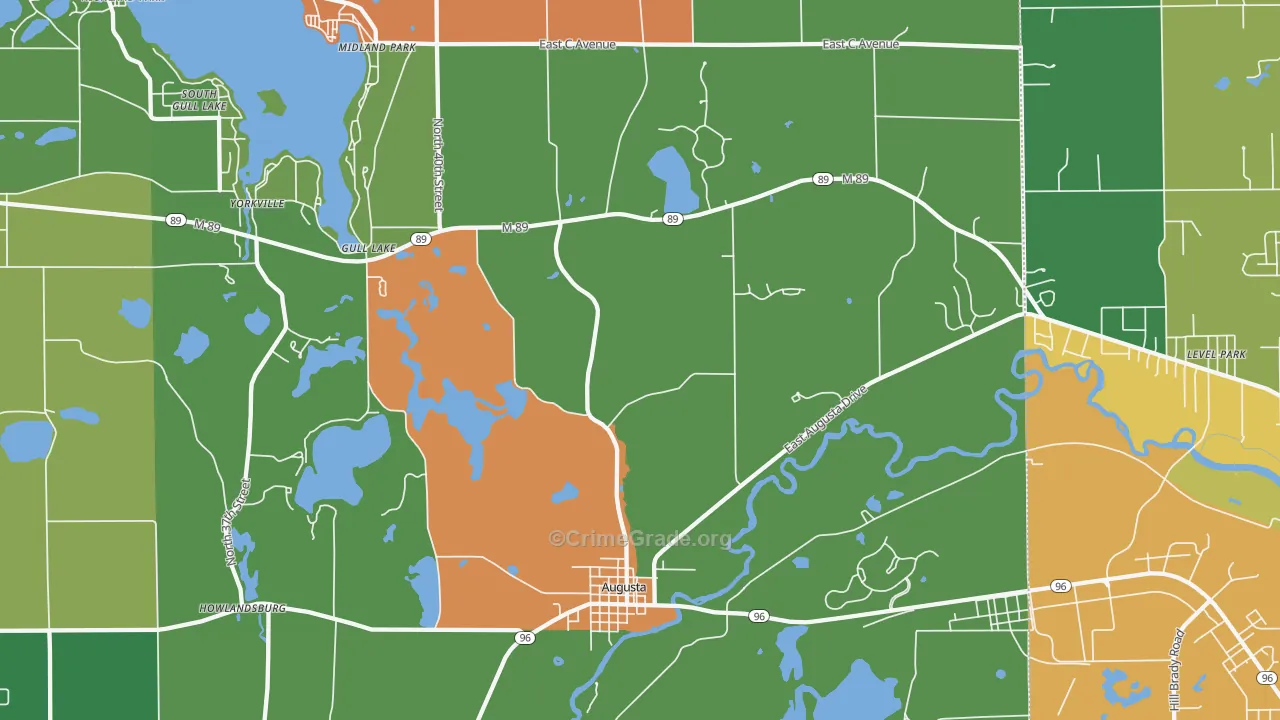 49012, MI Map of Theft Rates