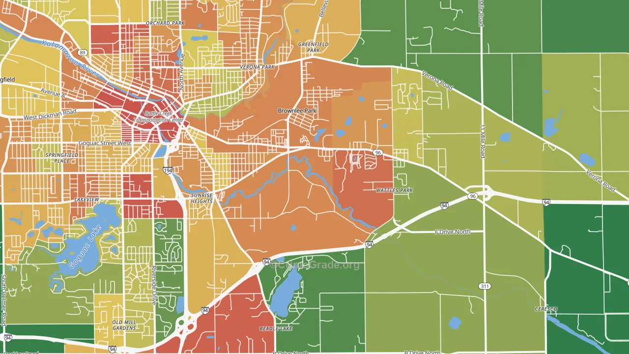 49014, MI Map of Theft Rates