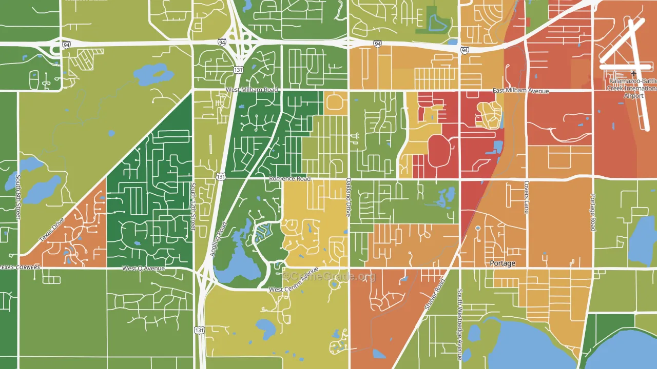 49024, MI Map of Theft Rates