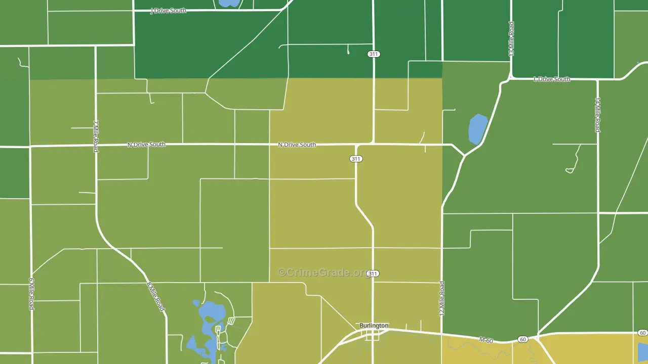 49029, MI Map of Theft Rates