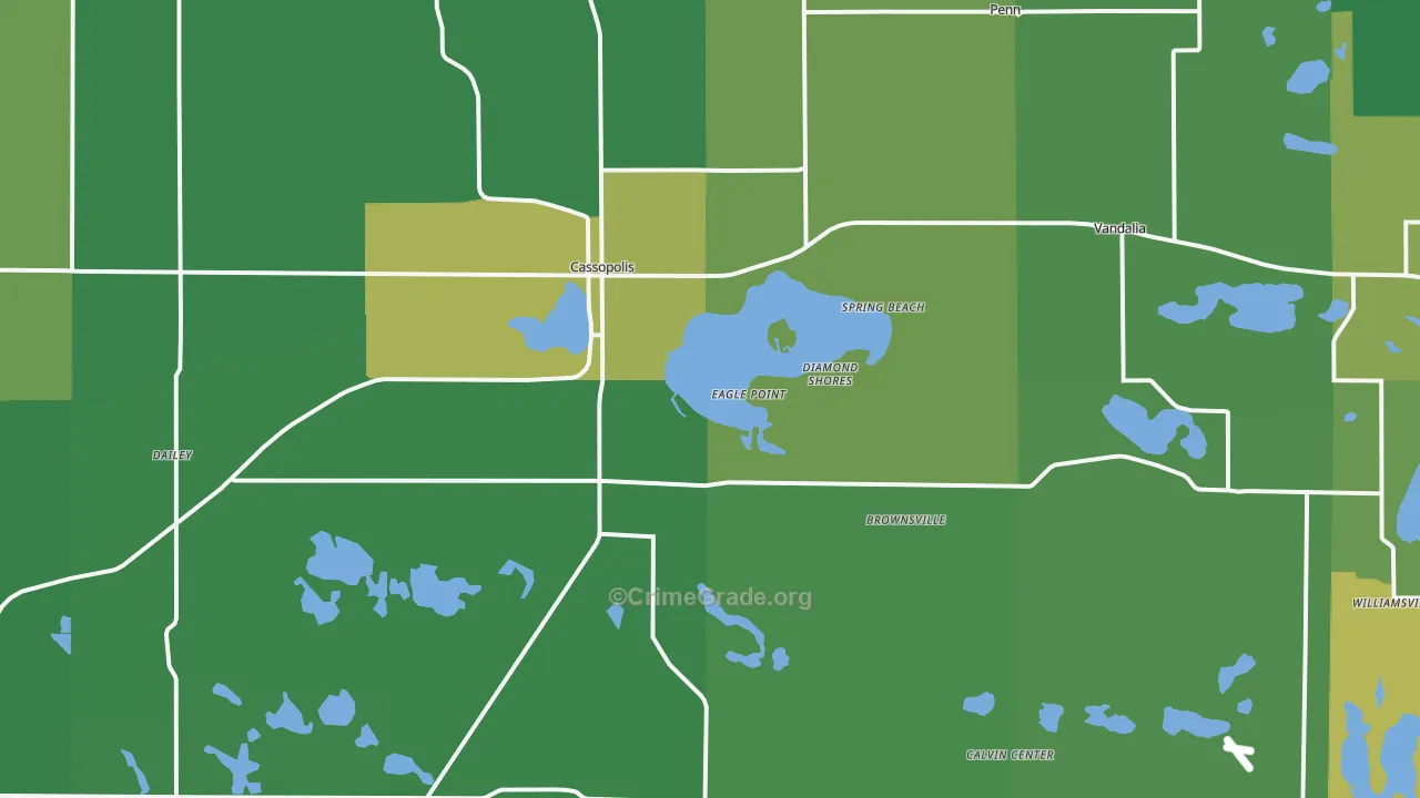 49031, MI Map of Theft Rates