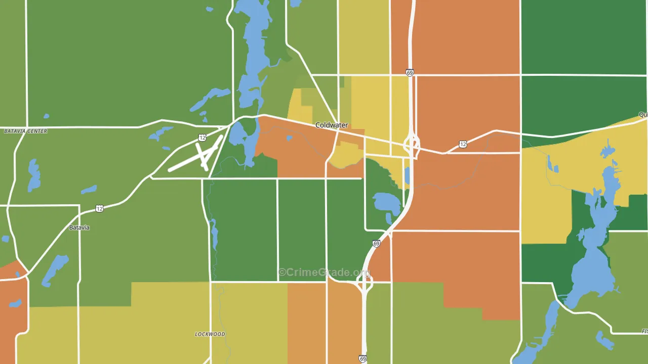 49036, MI Map of Theft Rates
