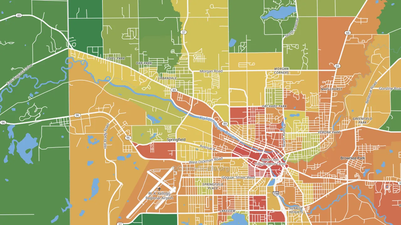 49037, MI Map of Theft Rates