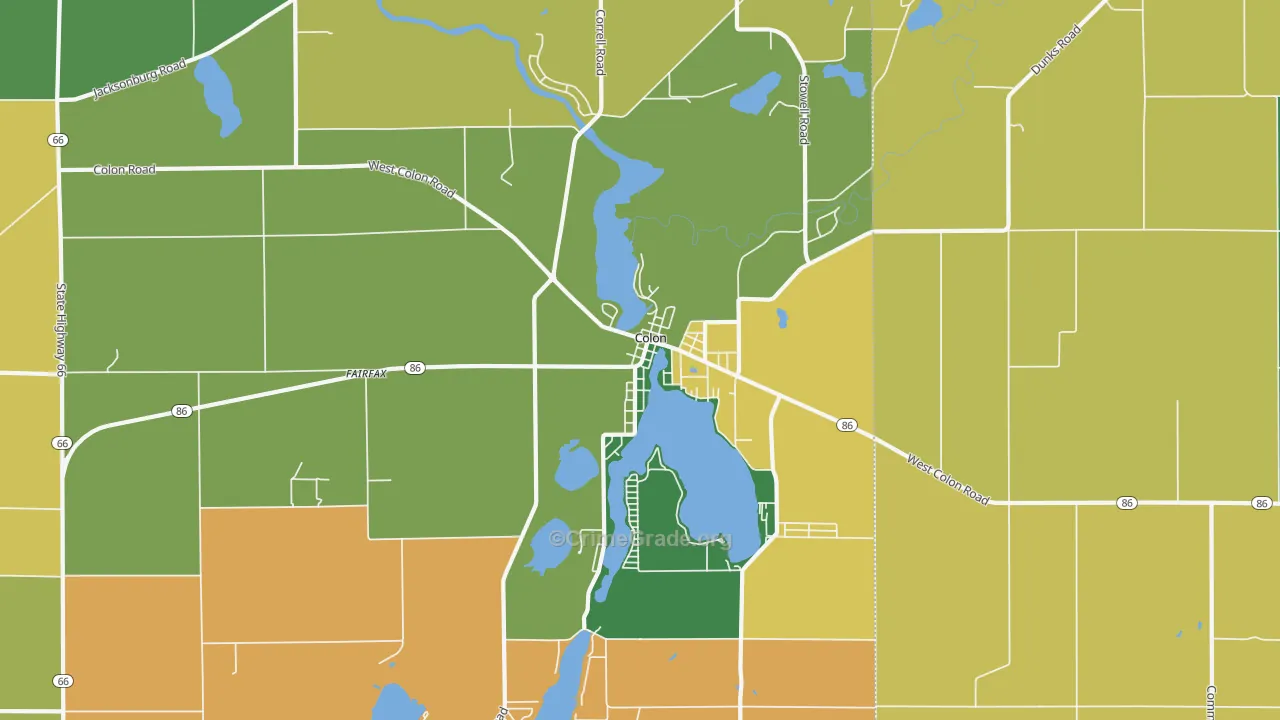 49040, MI Map of Theft Rates
