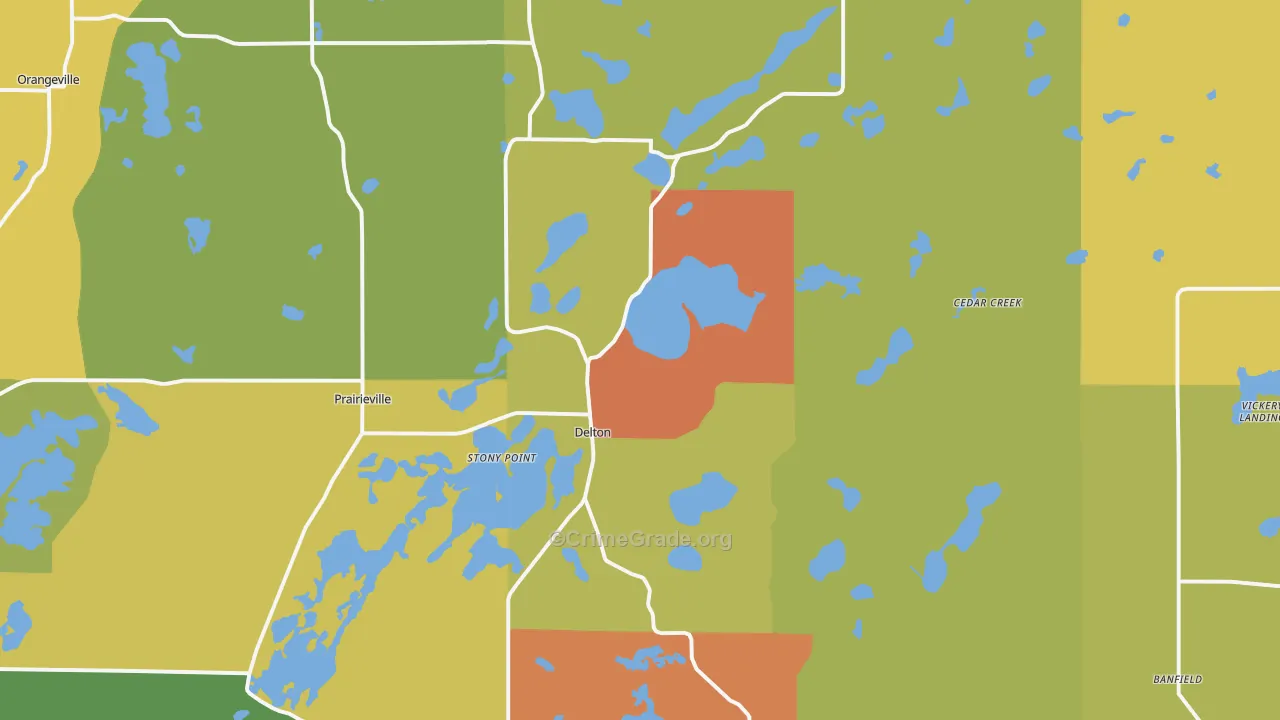 49046, MI Map of Theft Rates