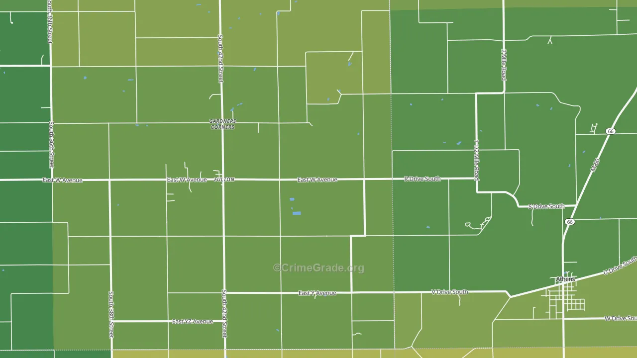 49052, MI Map of Theft Rates