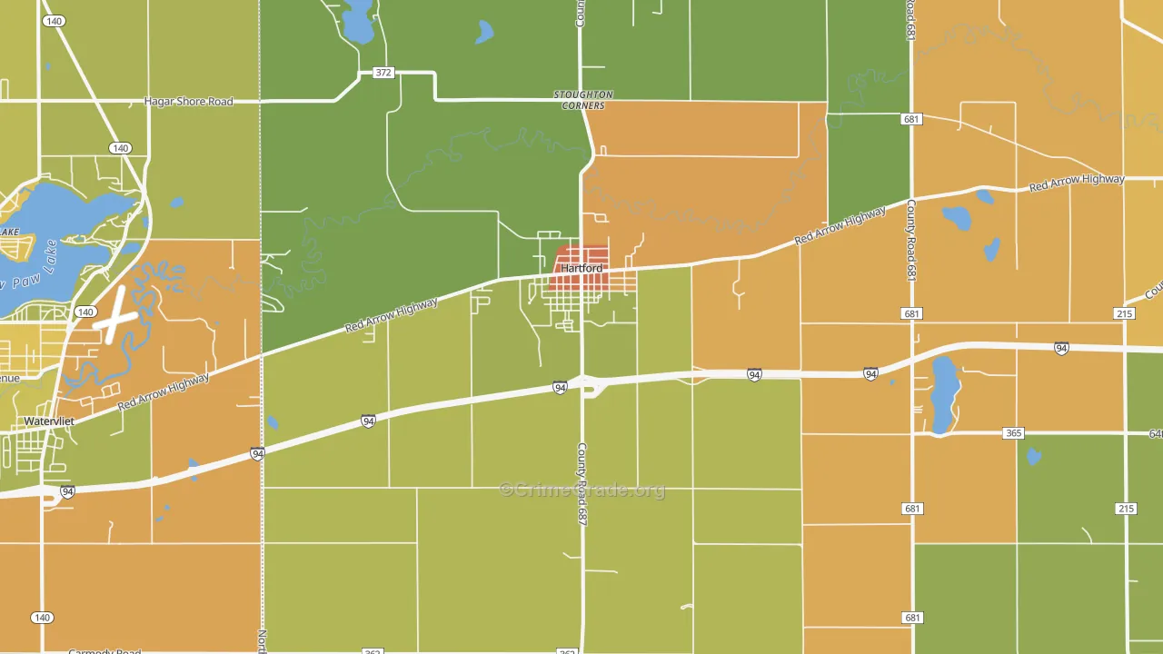 49057, MI Map of Theft Rates