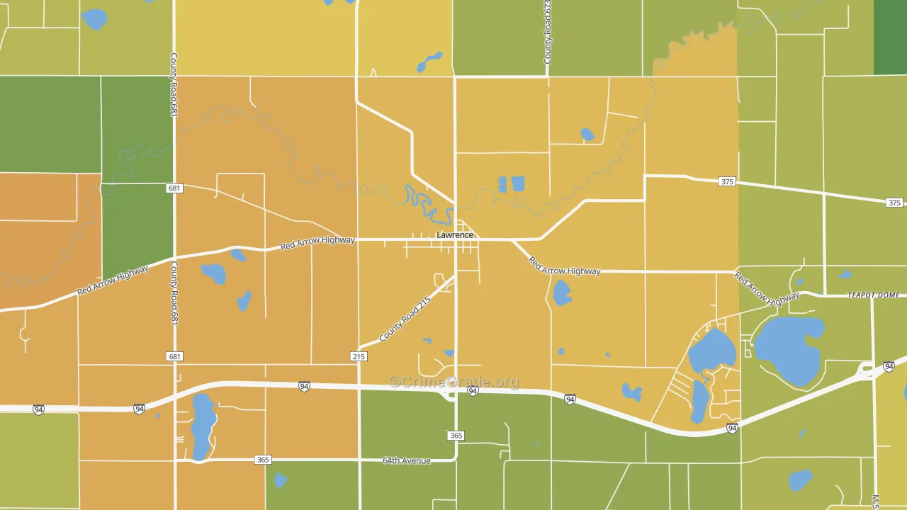 49064, MI Map of Theft Rates