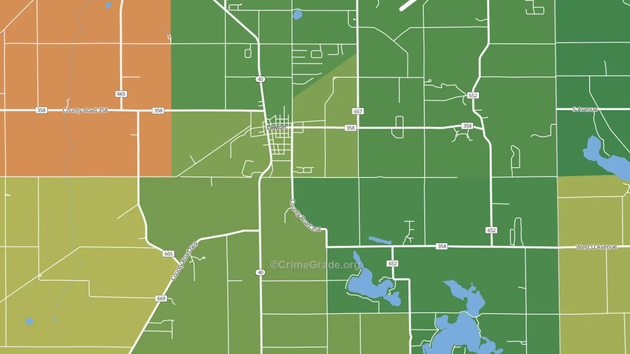 49065, MI Map of Theft Rates