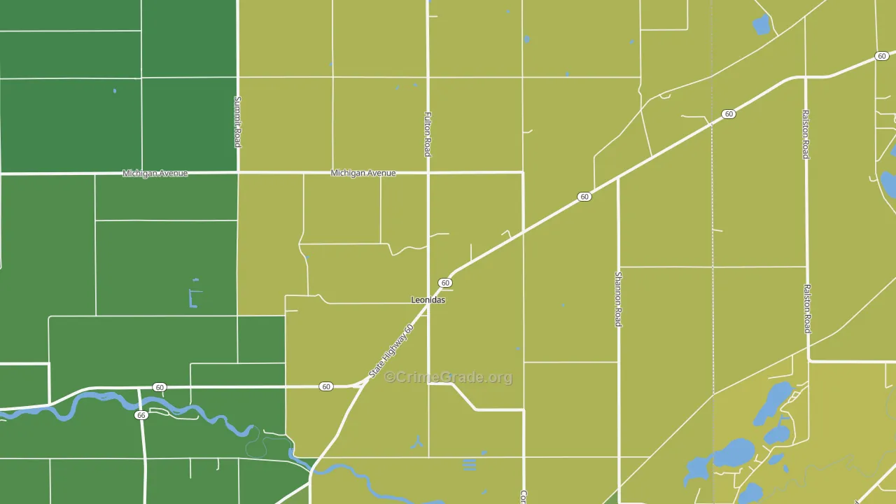 49066, MI Map of Theft Rates
