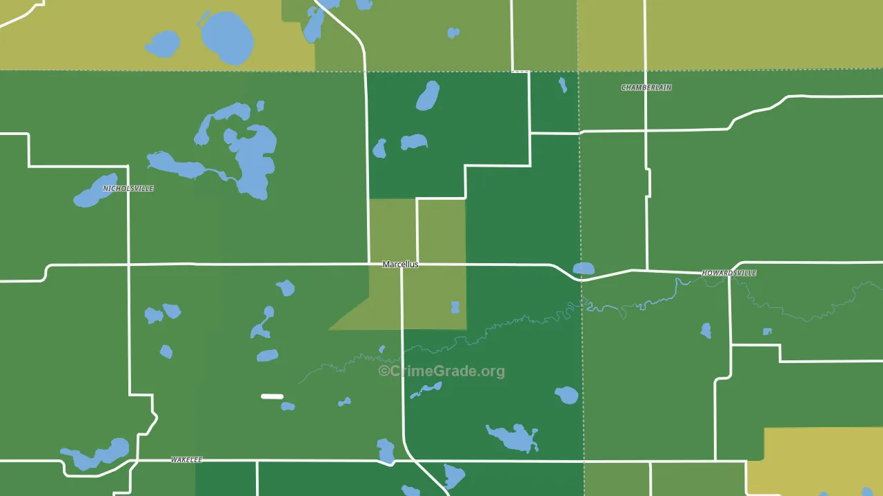 49067, MI Map of Theft Rates