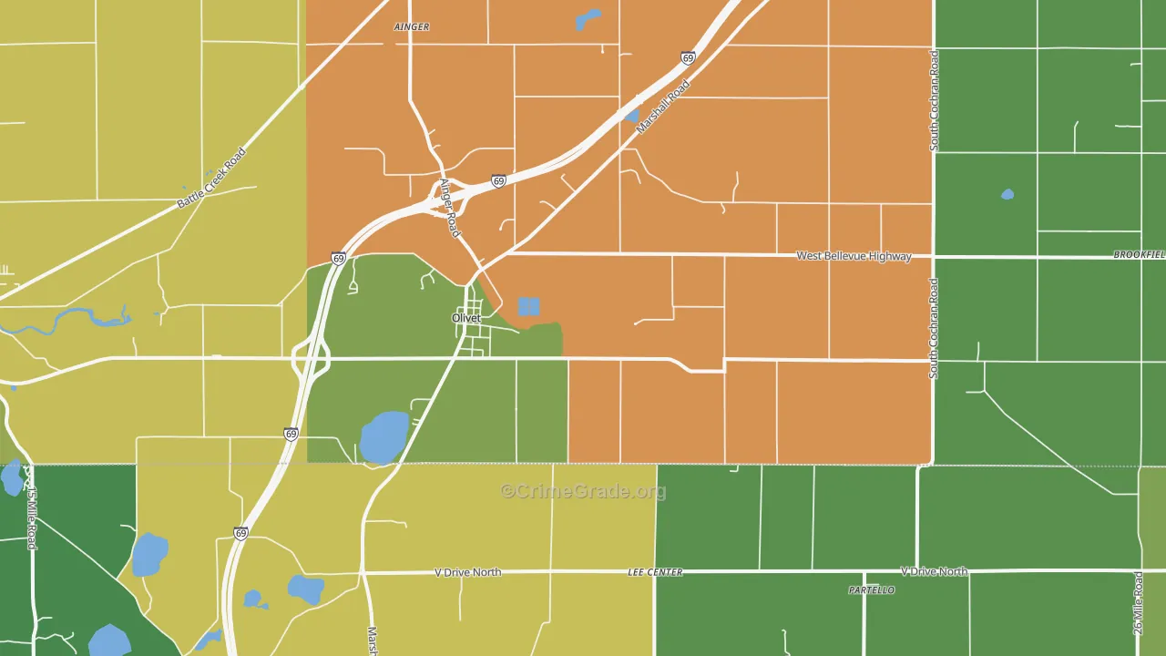 49076, MI Map of Theft Rates