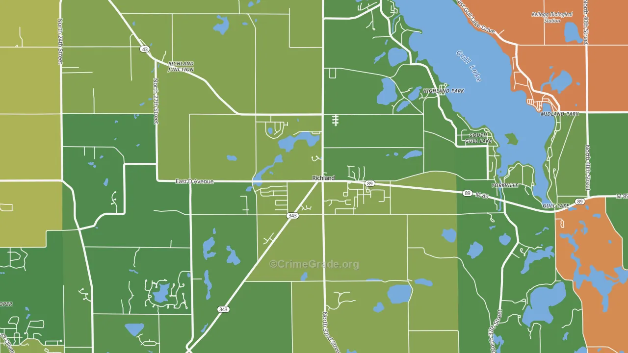 49083, MI Map of Theft Rates