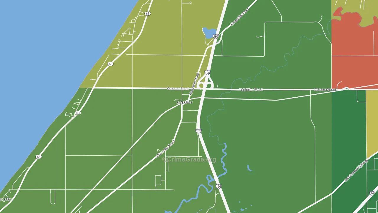 49084, MI Map of Theft Rates