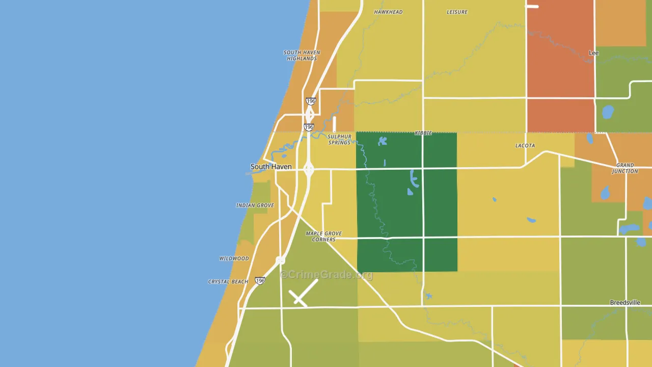 49090, MI Map of Theft Rates
