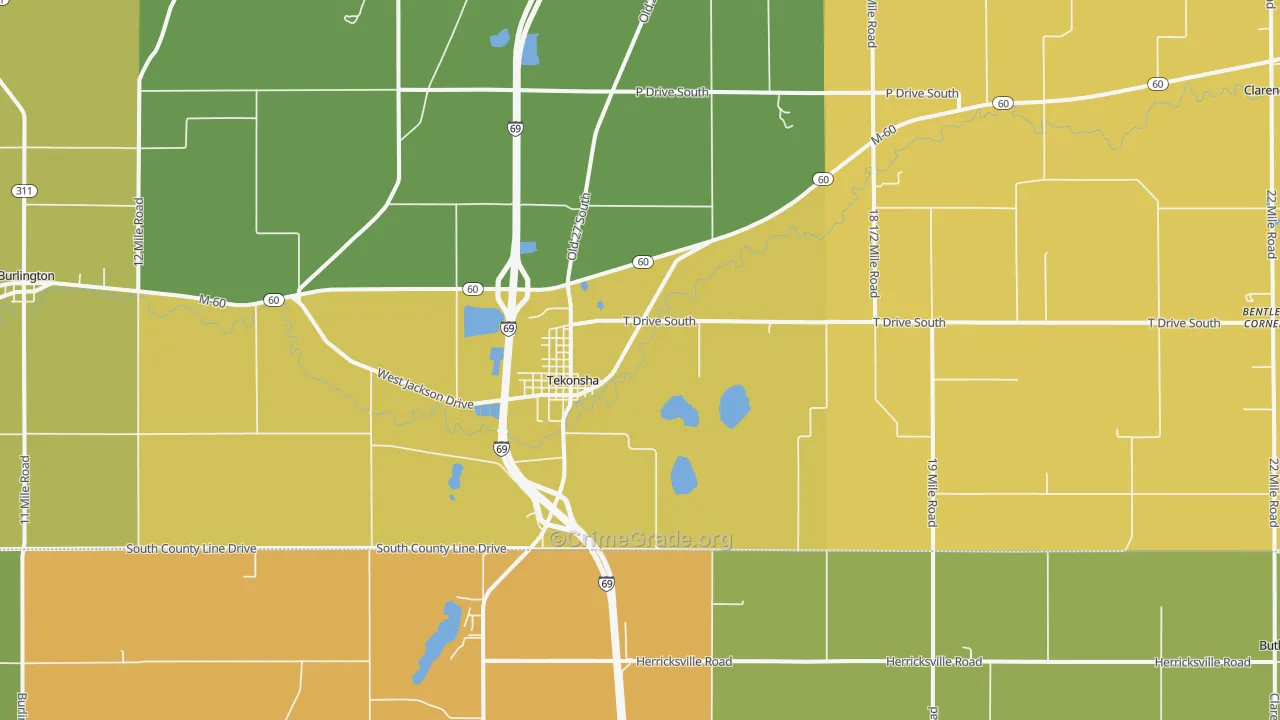 49092, MI Map of Theft Rates