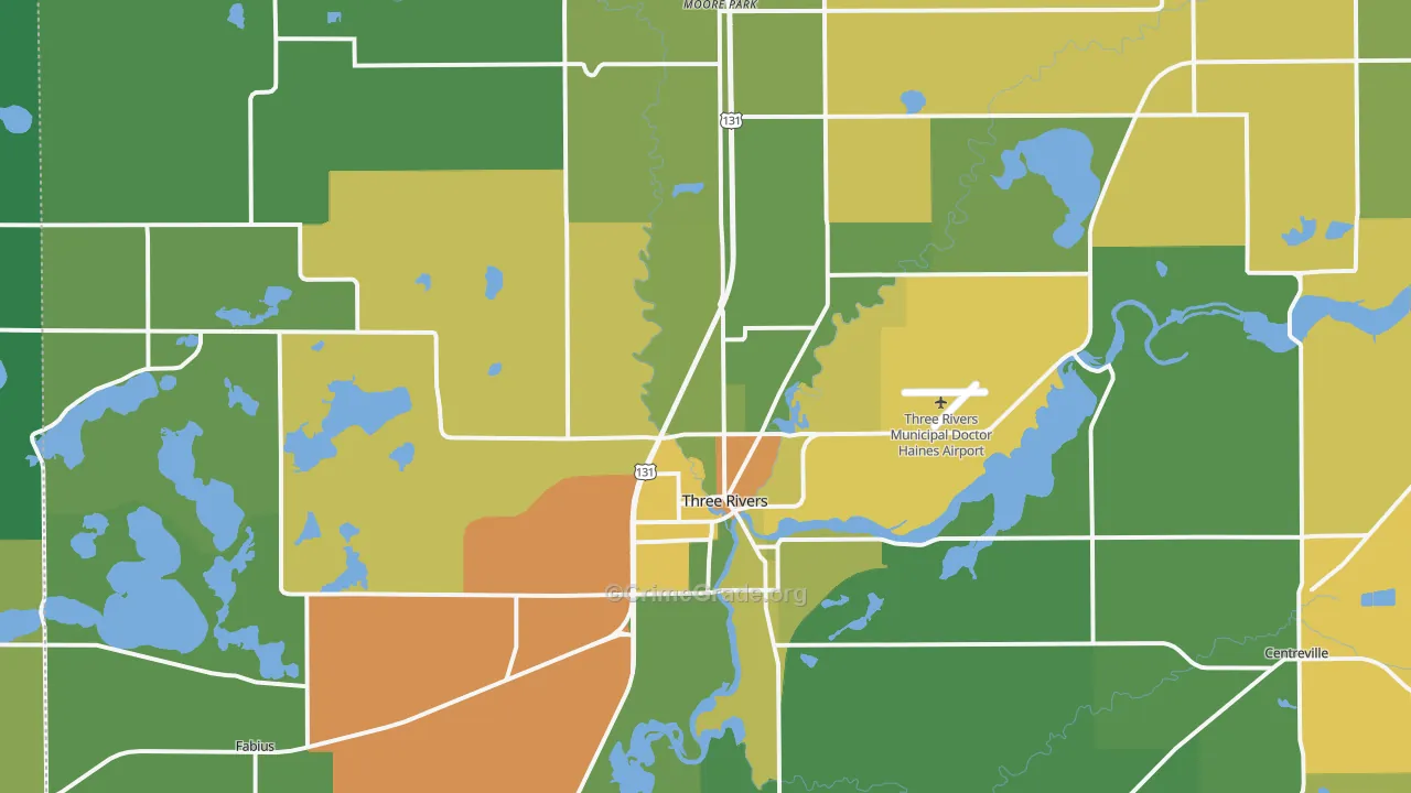 49093, MI Map of Theft Rates