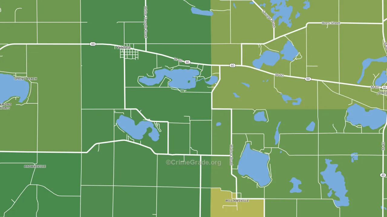 49095, MI Map of Theft Rates