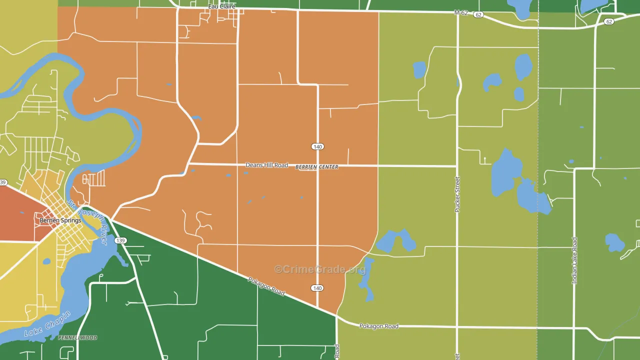 49102, MI Map of Theft Rates