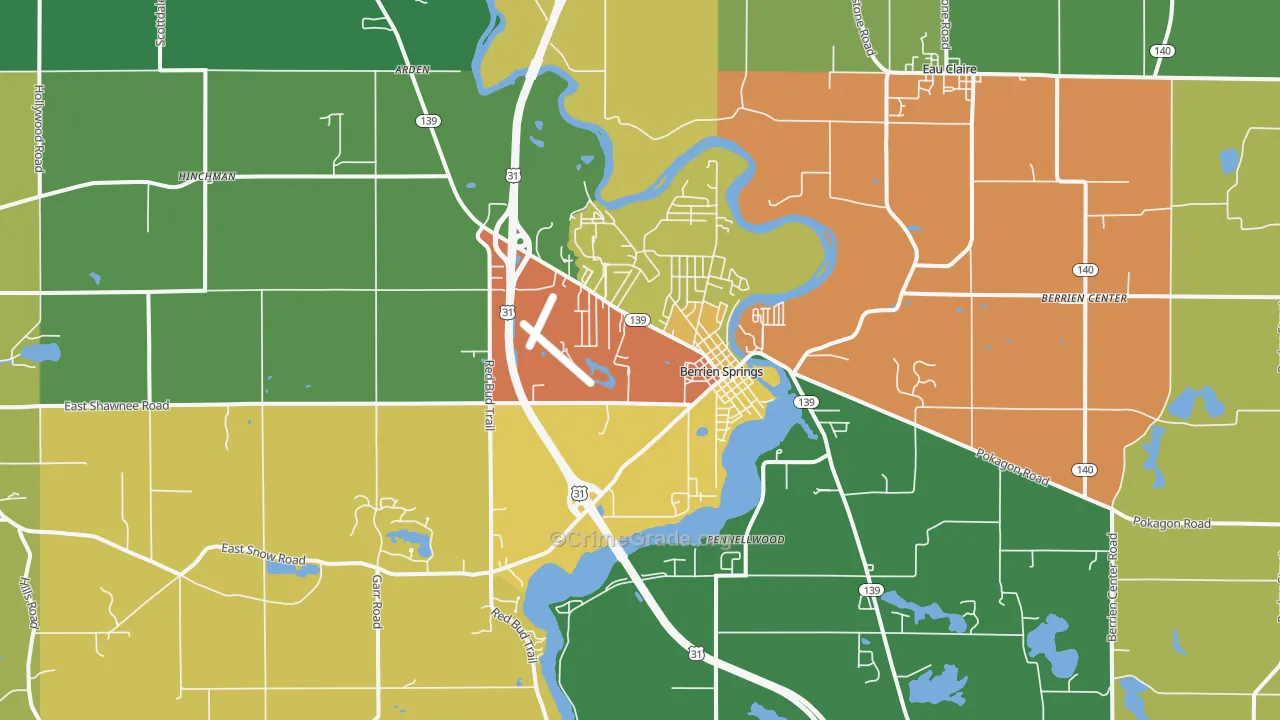49103, MI Map of Theft Rates