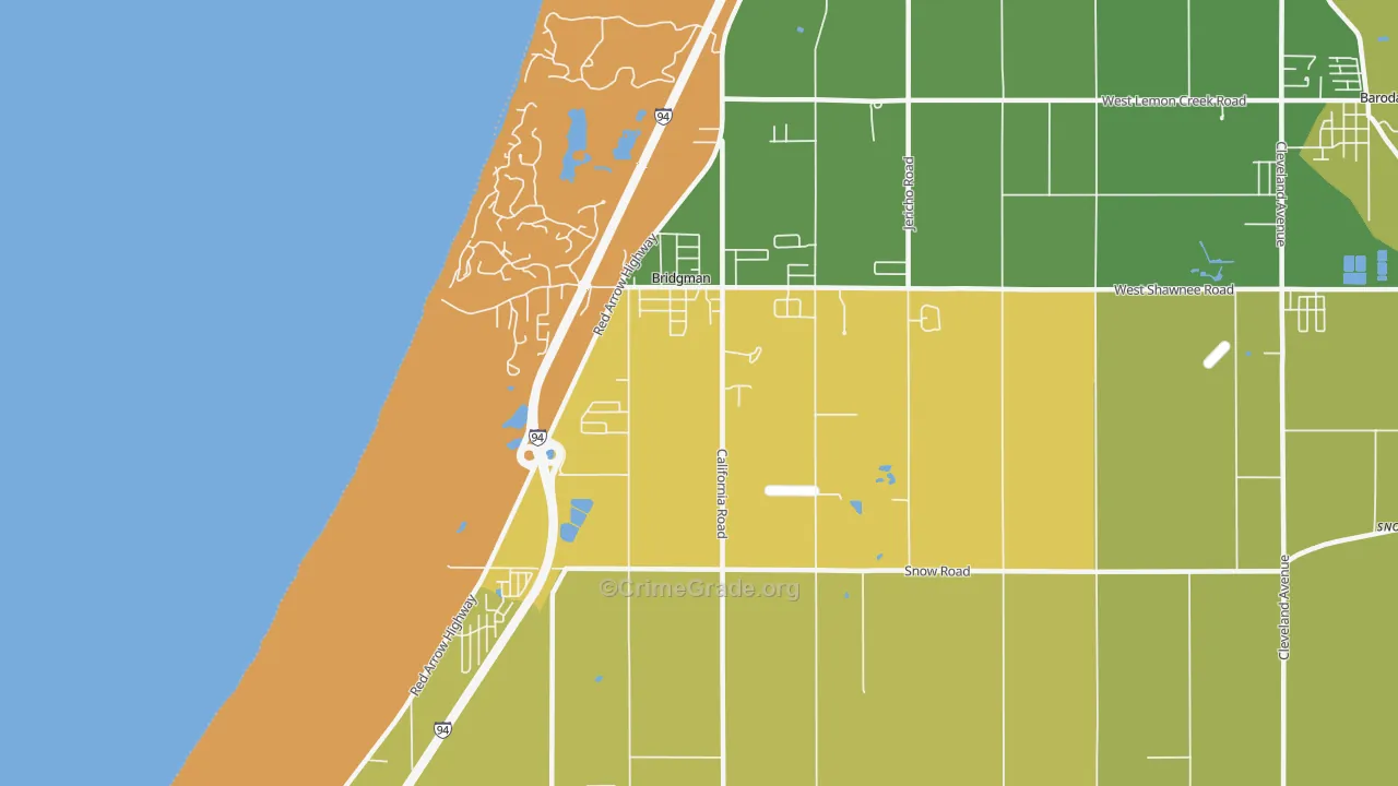 49106, MI Map of Theft Rates