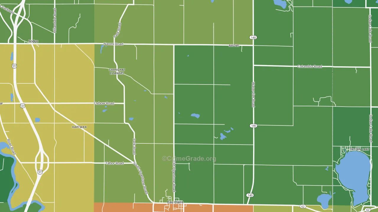49111, MI Map of Theft Rates
