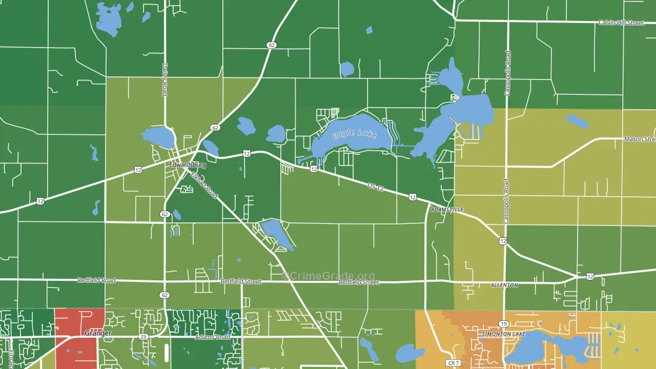 49112, MI Map of Theft Rates