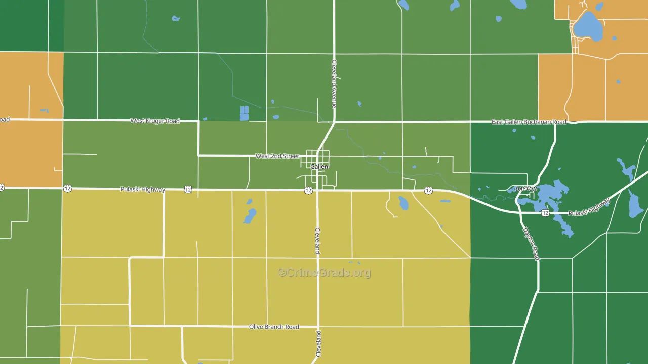 49113, MI Map of Theft Rates