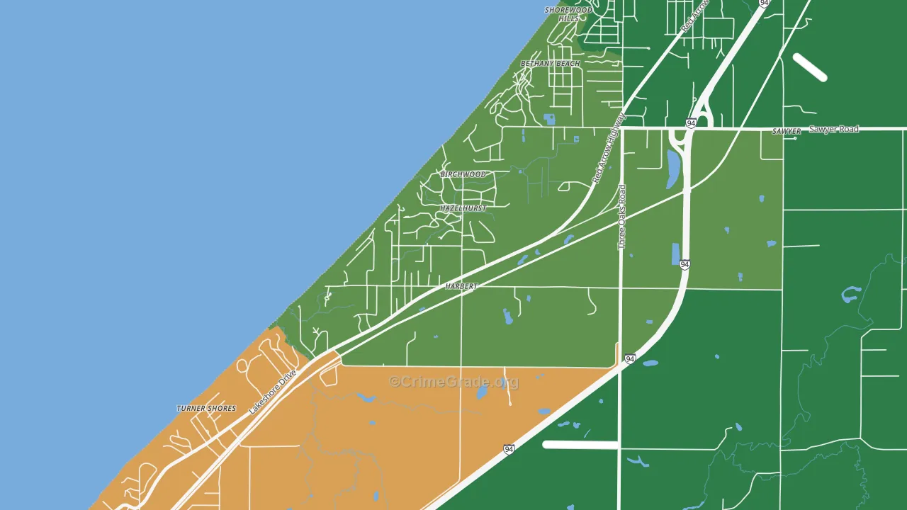 49115, MI Map of Theft Rates