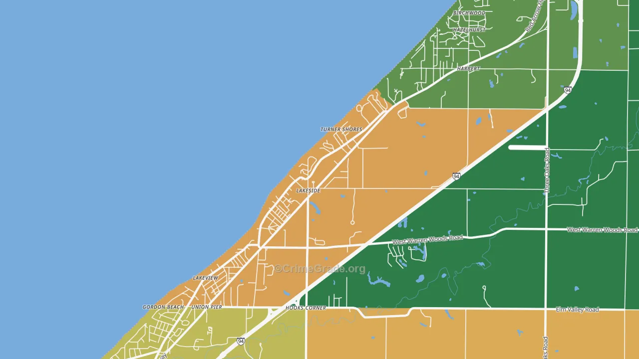 49116, MI Map of Theft Rates
