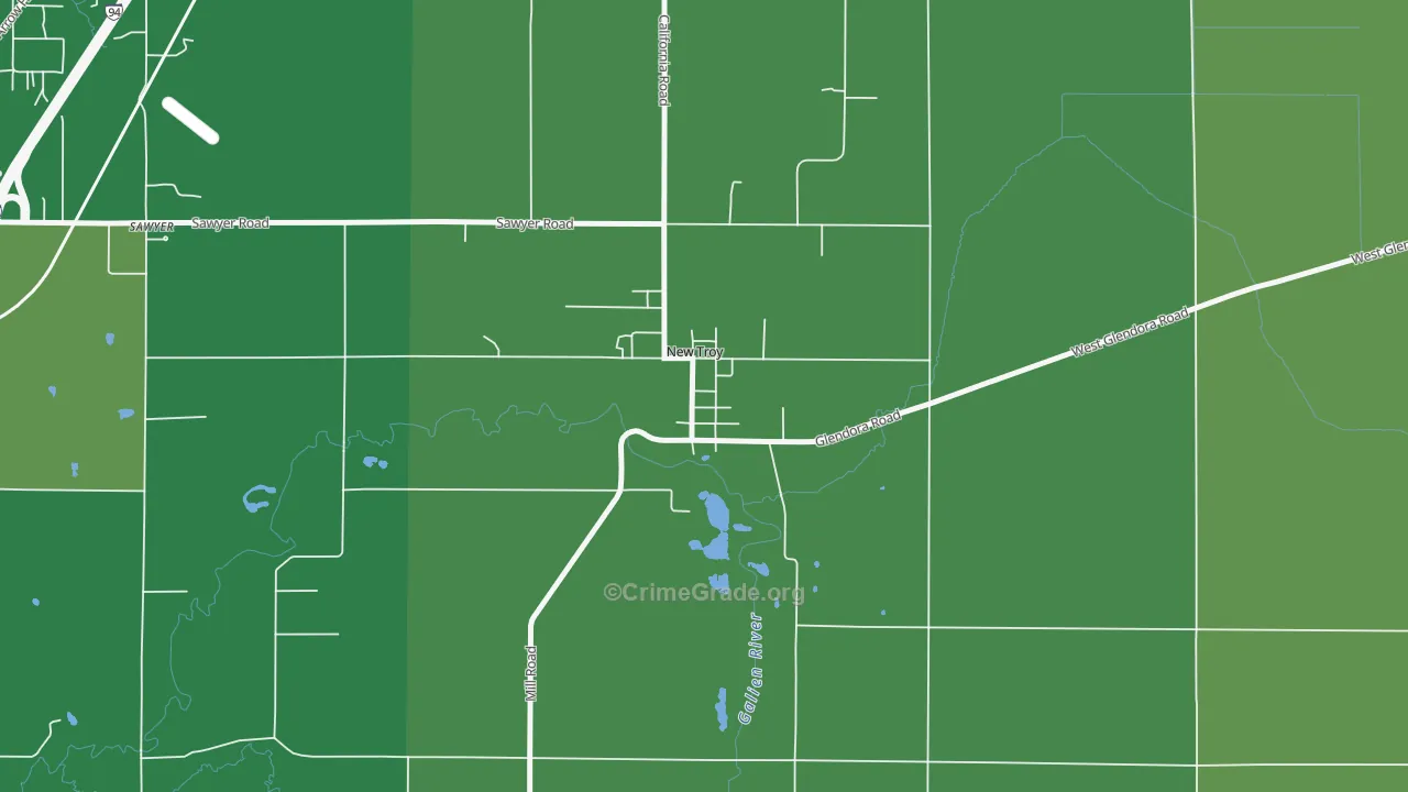 49119, MI Map of Theft Rates