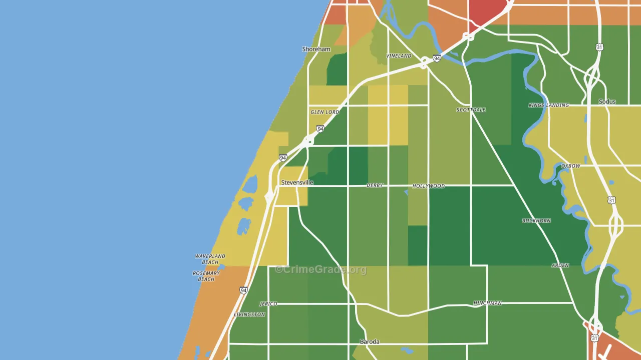 49127, MI Map of Theft Rates
